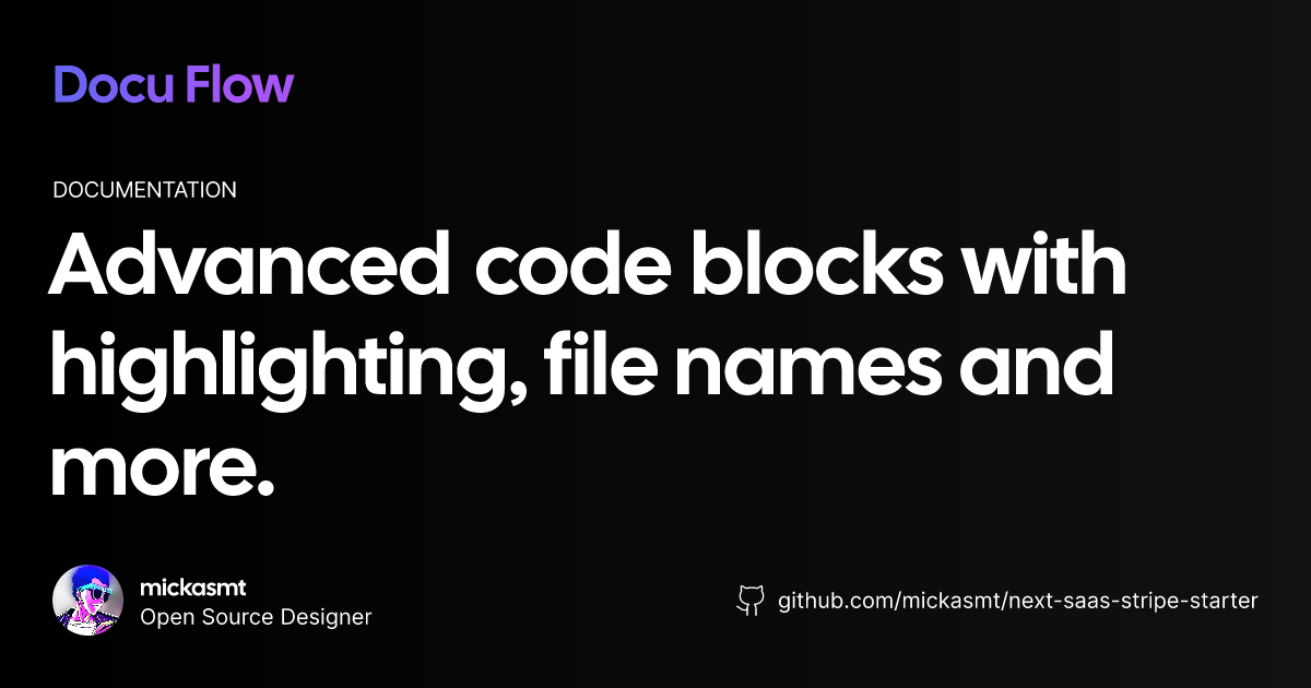 Code Blocks | Docu Flow